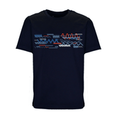Moda Bandidos Oscillate Blue Red Bar T-Shirt Junior T Shirts Moda Bandidos